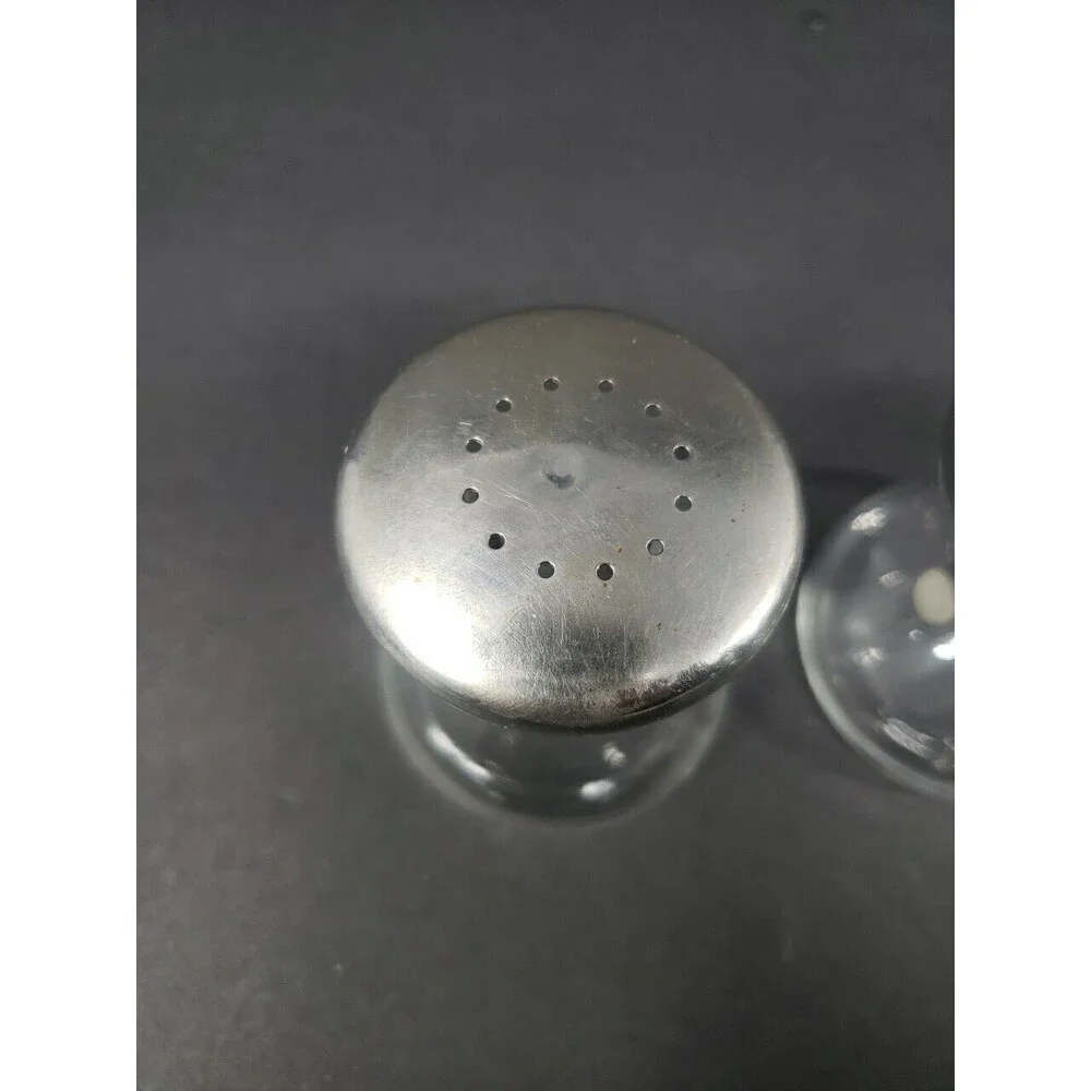 STAR TREK Style Hourglass Salt & Pepper Shakers Made in USA VTG MCM See Photos